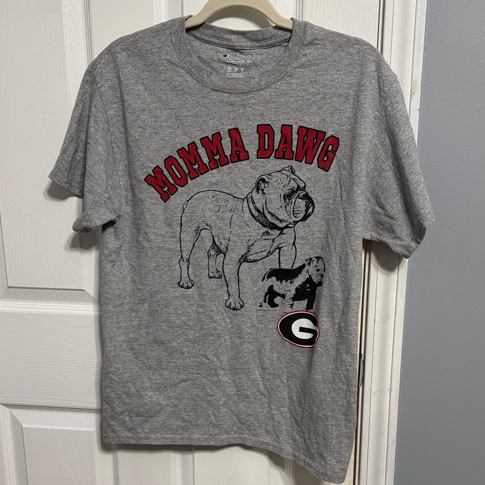 Champion Gray 'Momma Dawg' Short Sleeve Tee